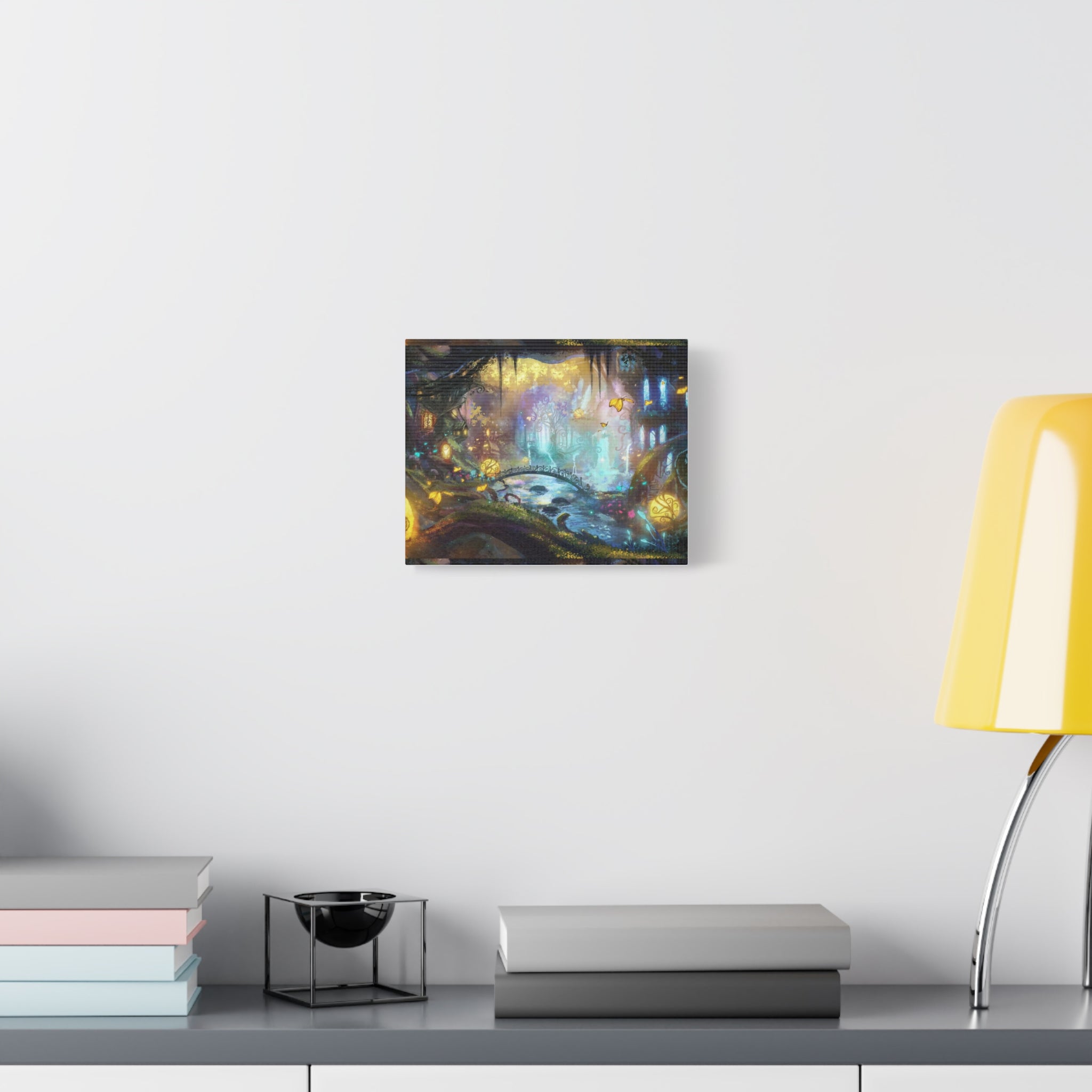 Enchanted Forest Nightscape Canvas – Matte Stretched Wall Art