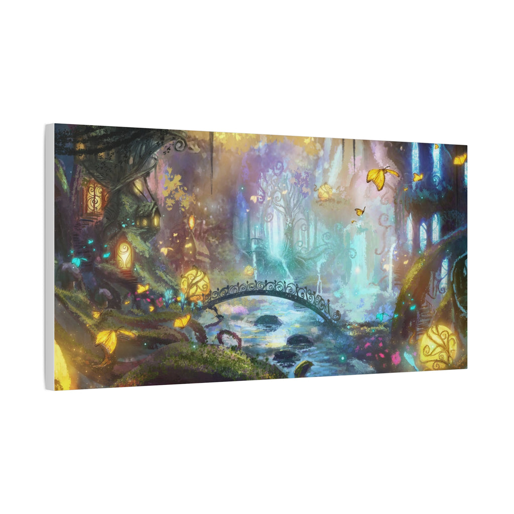 Enchanted Forest Nightscape Canvas – Matte Stretched Wall Art
