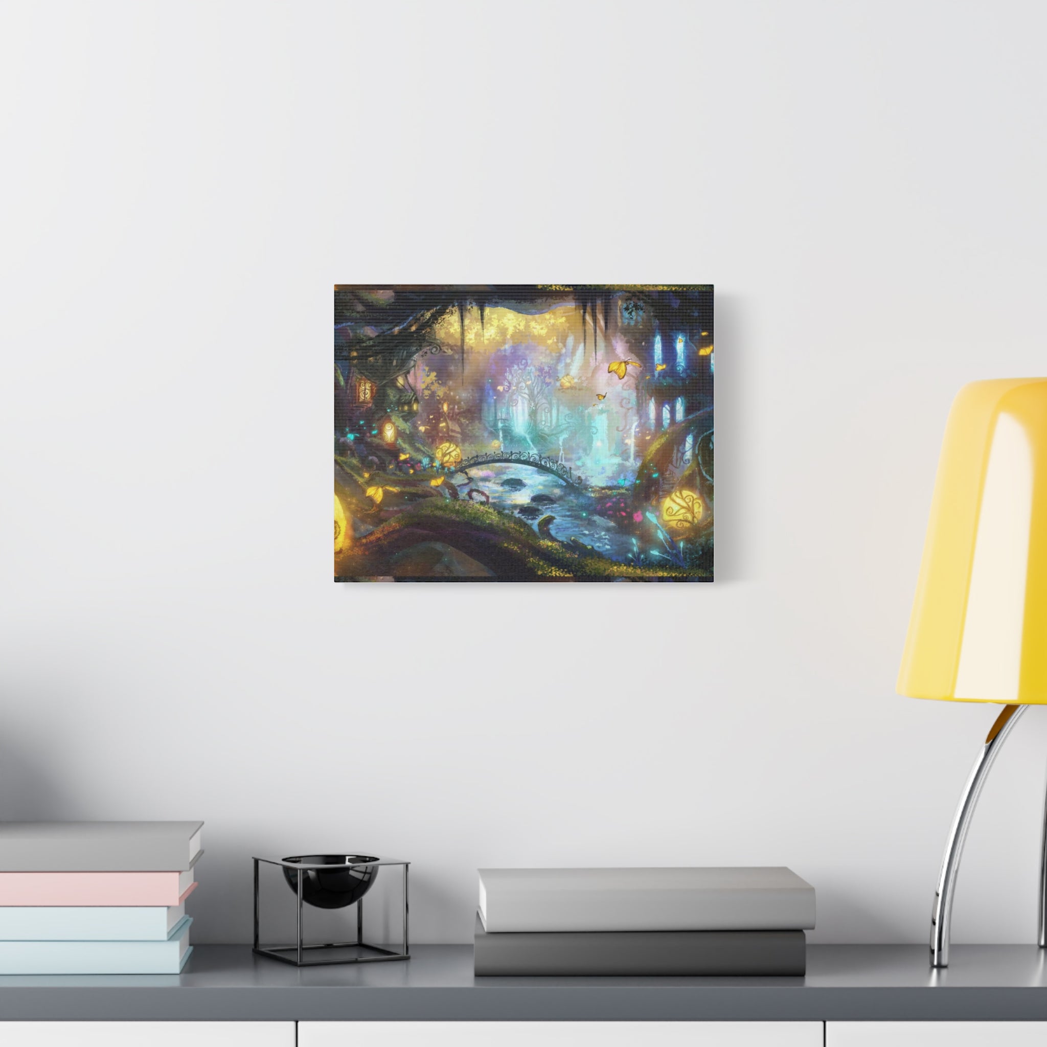 Enchanted Forest Nightscape Canvas – Matte Stretched Wall Art