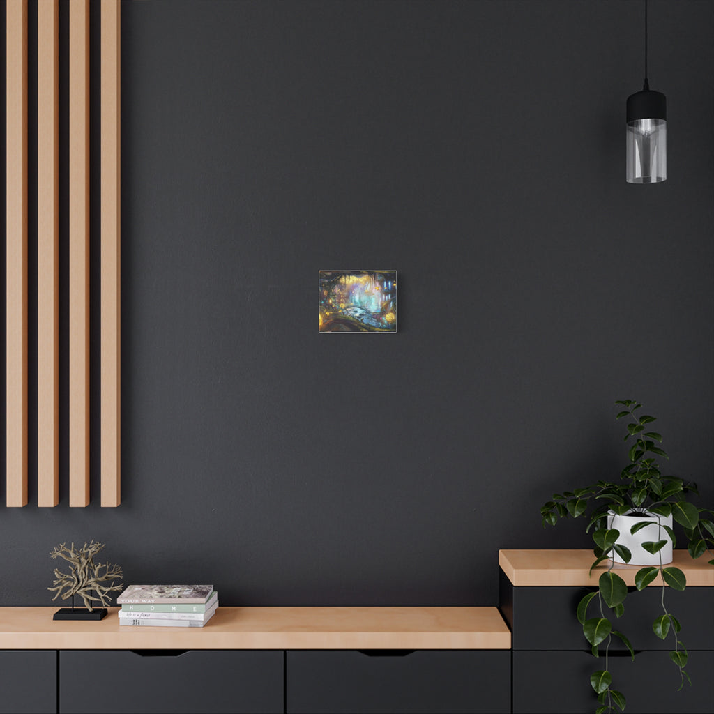 Enchanted Forest Nightscape Canvas – Matte Stretched Wall Art